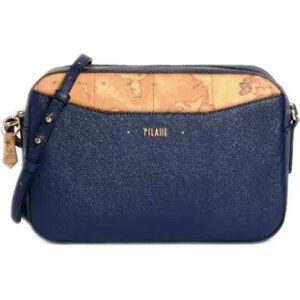 Alviero Martini Prima Classe Tracolla Reporter Con Tasca – Borsa A Tracolla Geo Black In Tessuto E Pelle, Nero