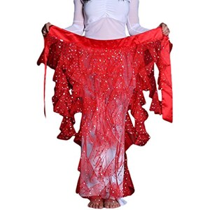 Sciarpe Da Donna Danza Del Ventre Con Nappe E Paillettes Cintura Avvolgente A Triangolo Con Frange Glterate Costumi Da Palcoscenico E Rave Da 45,16 € | DHgate - Foto 6
