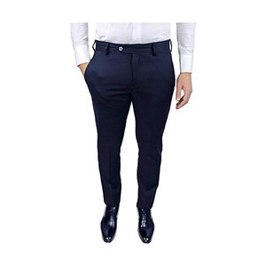 Mat Sartoriale Abito Completo Uomo Sartoriale Raso Vestito Smoking Elegante Cerimonia (44, Bordeaux - 10