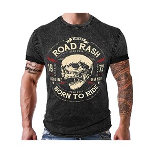 Gasoline Bandit Maglietta da uomo originale Biker Racer