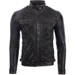 Giacca Biker Donna In Vera Pelle Di Agnello Marrone Slim Fit Designer - Foto 6