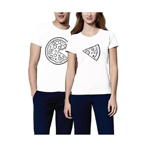 T-Shirt Coppia King & Queen Con Numeri Personalizzati – Set Da Lui E Lei (Fruit Of The Loom)