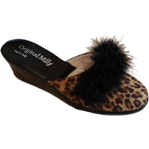 Original Milly 4200 Ciabatte da Camera Chiuse per Donna Pantofole per casa Classiche Eleganti