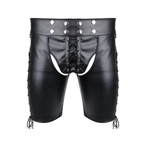 Boxer In Pelle E Lattice Per Uomo - Slip Bassi Sexy Retrò, Biancheria Intima Effetto Bagnato, Regalo San Valentino - 3
