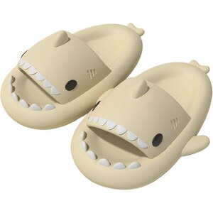 Bolukets Ciabatte Squalo Donna Uomo, Pantofole Antiscivolo Per Casa E Mare, Rosa, Taglia 38/39 EU