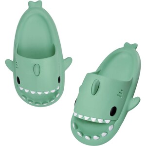 Ciabatte Squalo Per Bambini - Pantofole Antiscivolo, Sandali Da Spiaggia E Piscina, Materiale EVA Morbido - Foto 8