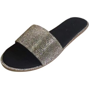 Onsoyours Ciabatte Donna Estive Con Perle Sandali Piatti Comodi Antiscivolo Boho