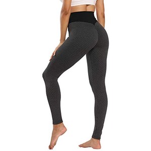 Leggings a Compressione anticellulite Pantaloni Sportivi a Vita Alta Pantaloni da Yoga Controllo della Pancia 