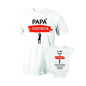Puzzletee Coordinato Papà E Figlio: T-shirt E Body Per La Festa Del Papà – Divertenti Magliette Rock Per Dire Grazie, Idea Regalo Per Padre E Figlia