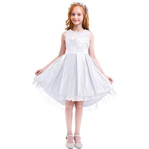 Abito Cerimonia Bambina Principessa - Vestito Elegante Per Feste E Lauree - Foto 7