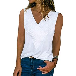 Canotta Donna ORANDESIGNE - Tank Top In Cotone Sportivo Per Palestra E Yoga - Foto 7