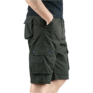 Pantaloncini Cargo Sawmew Uomo - Estivi Elasticizzati, Tasche Multiple, Asciugatura Rapida
