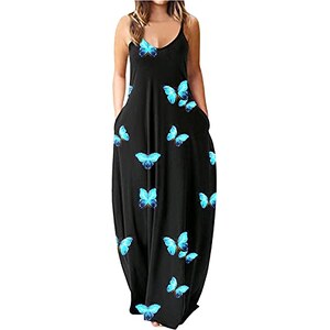 Sciarpa Maxi Abito Regolabile Donna Boho Nero Schiena Scoperta Sole