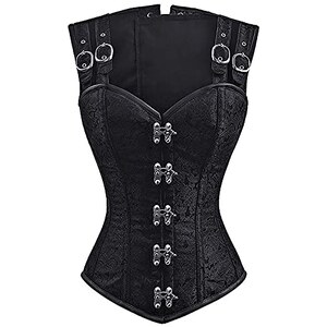 Acquista Top Con Corsetto Steampunk Da Donna Con Lacci E Reggicalze Bustier Gotico Con Cintura In Vita Sexy In Italia A Partire Da 21