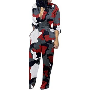 Tuta Elegante Donna A Righe Senza Maniche – Scollo A V, Cintura E Tasche, Colore Cachi