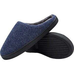 Manitu casa Uomo Pantolette, Pantofole Aperte sul Retro, Nero, 50