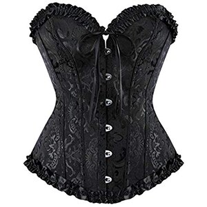 Corsetto ADELCE Con Lacci E Motivo Floreale – Taglie Dalla S Alla 6XL – Perfetto Per Feste, Matrimoni E Allenamento Vita