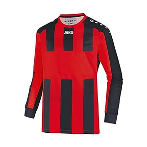 Jako Maglia Da Calcio Inter Per Bambini – Manica Lunga – Colletto A Coste – Tessuto Traspirante Interlock – Bianco/Nero