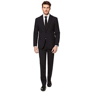 OppoSuits Solid Color Party Suits For Men – Red Devil – Full Suit