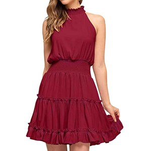 Top Estivo Donna Floerns Senza Maniche - Scollo Americano Con Frange E Orlo A Fazzoletto, Leggero E Chic