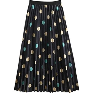 CUPSHE Gonna Plissettata Donna Vita Alta Con Lacci - Midi A Linea A, Estiva Ed Elegante, Rosa - 2