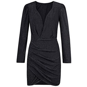 Guru Shop Abito Estivo Boho Magic Dress: Maxi Abito In Viscosa Leggero E Versatile (Nero, Taglia Unica 36-42)