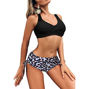 Women High Waist Bikinis Swimwear Swimuit Female R... - Vicedeal - View #3