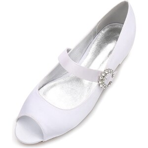 Scarpe Da Sposa Con Tacco A Spillo 8.5cm - Pizzo Elegante, Punta Arrotondata Per Matrimoni E Occasioni Speciali