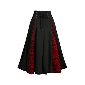 MISS BOHO CHIC Maxi gonna da donna a vita alta con spacco laterale