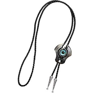 Bolo Cravatta Western Uomo In Pelle – Cordoncino Intrecciato 100 Cm, Fermaglio A Eagle Dorato, Collana Regolabile, Accessorio Cowboy Per Halloween E Matrimoni - 2