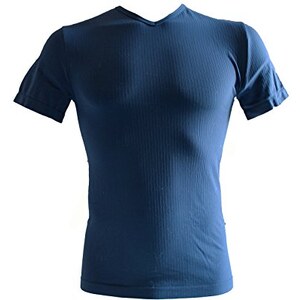 SENSI' Maglia Uomo Manica Lunga In Microfibra Di Lana - Girocollo Traspirante, Senza Cuciture (Seamless), Made In Italy