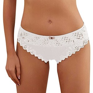 Ohmydear Perizoma Da Donna Sexy Pizzo Tanga Taglia Grande Con Fiocco - 9