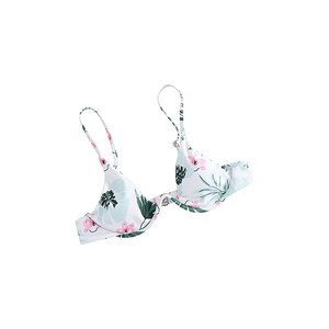 Bikini Donna Con Ferretto Push Up, Stampa Floreale, Costume Intero A Due Pezzi Per Spiaggia - Foto 3