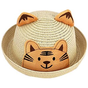 TTMall Cappello Estivo Carino Cartone Animale Cappello Da Pescatore Unisex Cappello Da Pescatore Cappello Da Festival Cappello Di Paglia Protezione Uv Beige 54638775
