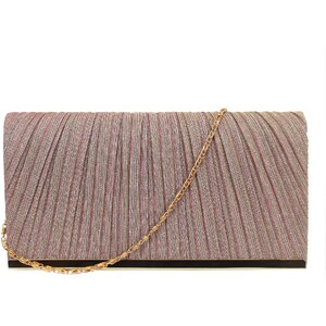 Pochette Da Sera UMREN A Forma Di Cuore – Con Strass – Argento – 22x17x8 Cm – Serata E Matrimonio