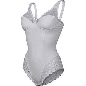 Body Snellente Donna In Pizzo Senza Ferretto - Coppa D, Contenitivo, Scollatura Schiena, Made In Italy - Foto 8