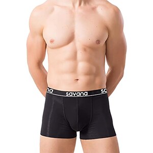 UNDERZY Mens Slip Intimo Uomini Mutande Gamba Lunga Breve Boxer Homme - Foto 2