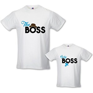 Coppia di T Shirt Padre - Figlio personalizzata con Foto Testi o Frasi