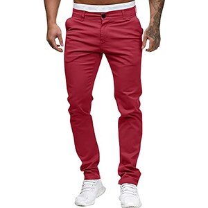 Generico Pantaloni Lino Cotone Uomo Leggero Casual Pantaloni Lino Eleganti Larghi Estivo Pantalone con Coulisse Gamba Dritta Classici Pants Uomo con Tasche Loose Fit Elastici in Vita Pantaloni Yoga