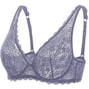 DOBREVA Bikini Top Donna A Costine Con Scollo Alto | Imbottitura Rimovibile, Spalline Larghe, Dorso Incrociato | Monokini Curvy Per Estate