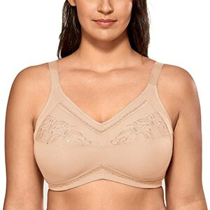 Camille Reggiseno Post-Mastectomia Supporto Totale Senza Ferretti – Colore Bianco, Taglia 2E – Comfort E Sicurezza