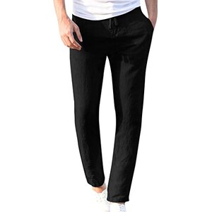 MaNMaNing Pantaloni Uomo Primavera Estate Casual Uniscolore Largo Plus Size con