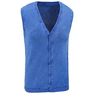 Gilet Cardigan Smanicato Donna &ndash; Maglia Ai Ferri Con Bottoni &ndash; Autunno Inverno