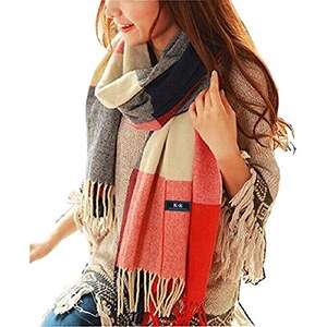 Sciarpa Donna Invernale Elegante Lunghe, Scialle Stola Elegante