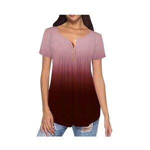 Maglietta Donna Con Stampa Luna E Sole - Manica Corta, Cotone, Vestibilità Ampia, Casual - Foto 12