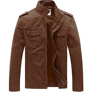 Giacca Leggera In Lino Uomo – Safari Multi-Tasche, Cargo Casual Con Bottoni – Primavera/Estate