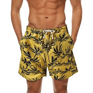 Kanu Surf Costume Da Bagno Uomo Polpaccio (Taglie Normali Ed Estese), Hyper Black/Aqua, XL