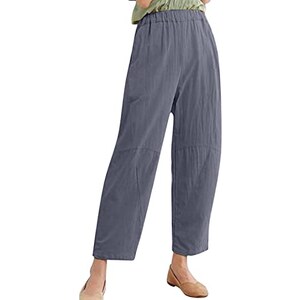 Pantaloni Harem Larghi Da Donna In Viscosa – Leggeri, Estivi, Stampati, Taglie Forti S-5XL
