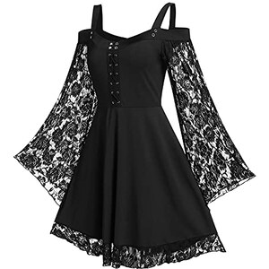 Abito Lungo Tubino Donna Taglie Forti Floerns, Senza Spalline In Tessuto Elasticizzato, Aderente Con Spacco (0XL-4XL) - 2