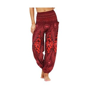 Lofbaz Yoga Boho Pantaloni per Le Donne Harem Hippie Abbigliamento Pigiama Lounge Jogging Indiana Bohemian Danza Spiaggia Fiore Blu Scuro S